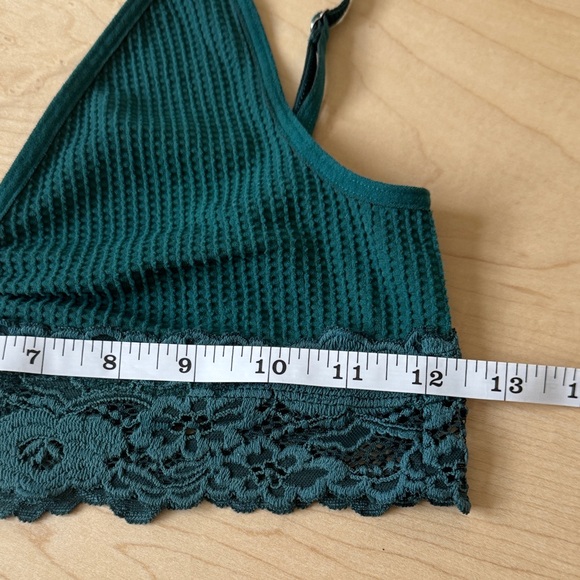 Bundle: Free People & DKNY Lace Bralettes - Teal & Olive Green XS/S - Picture 3 of 12